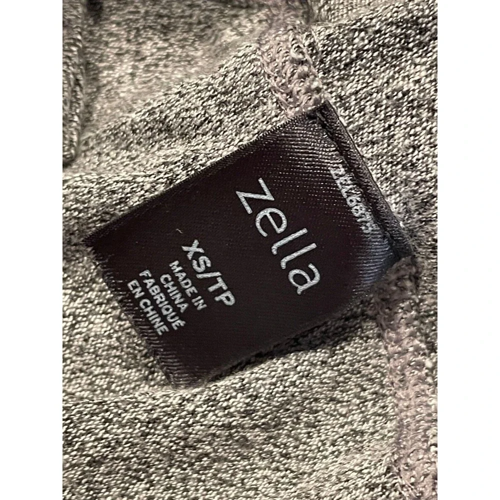 Zella Enlighten Me Cardigan Womens XS Gray Draped Wrap Athleisure‎ Thumbhole